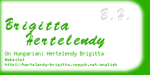 brigitta hertelendy business card